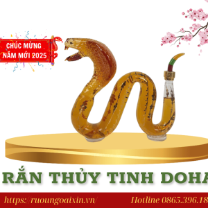 Rượu Thủy Tinh Hình Con Rắn Doha 2025