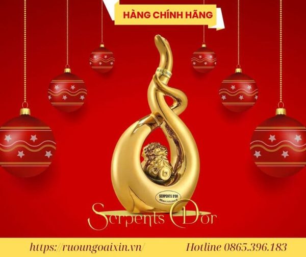 RƯỢU HÌNH CON RẮN SERPENTS D’OR 2025