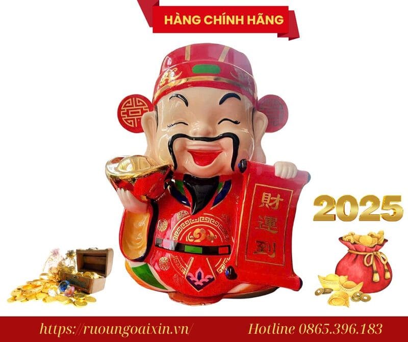 Rượu Ông Thần Tài Chính Hãng 2025