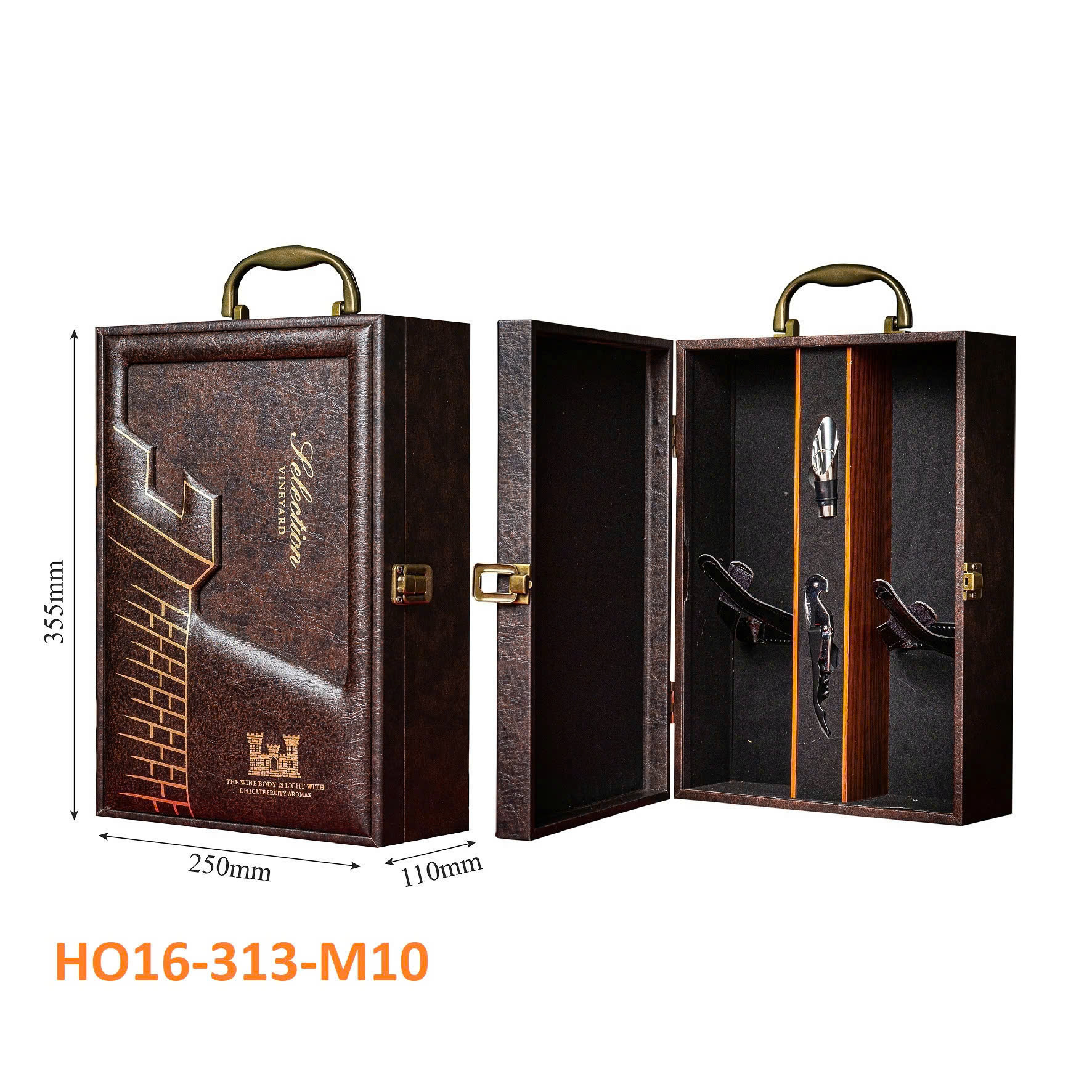 Kho Sỉ Hộp Đựng Rượu Vang – Giá Sỉ Tận Gốc, Hàng Có Sẵn HN Và HCM 2 Hộp Đựng Rượu Vang HO16-313-M10