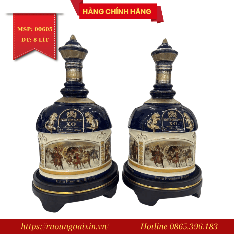 RƯỢU XO 8 LÍT BORY FONTANEY HÌNH CON NGỰA 6 RƯỢU XO 8 LÍT BORY FONTANEY HÌNH CON NGỰA