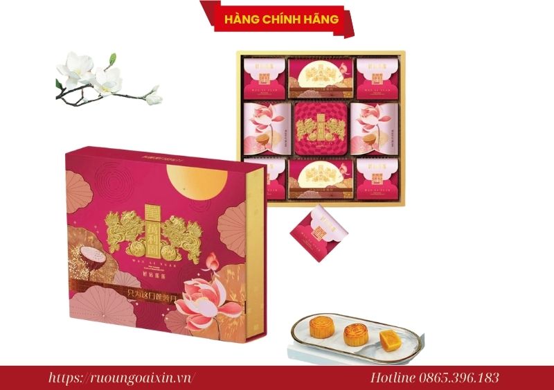 Bánh Trung Thu Hồng Kông Sen Ngập Phúc Lành Cao Cấp 7 Bánh Trung Thu Hồng Kông Sen Ngập Phúc Lành Cao Cấp