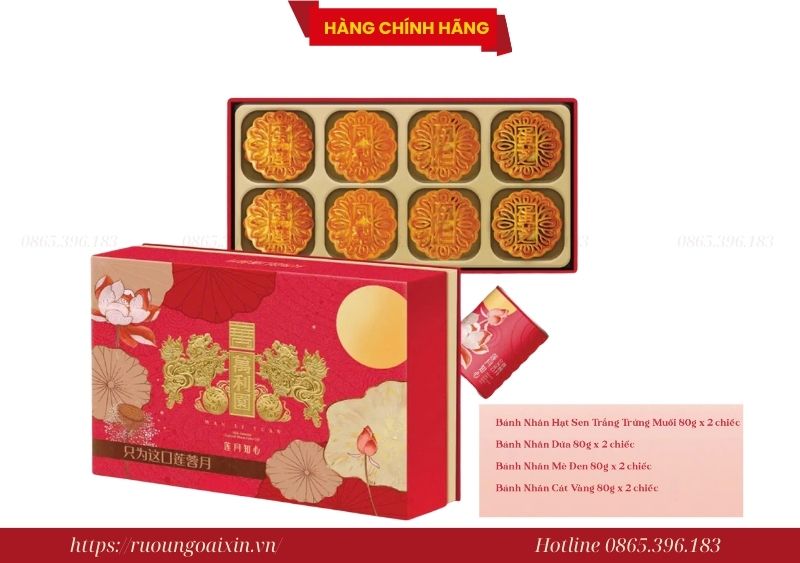Bánh Trung Thu Hồng Kông Liên Nguyệt Trí Tâm Cao Cấp 7 Bánh Trung Thu Hồng Kông Liên Nguyệt Trí Tâm Cao Cấp