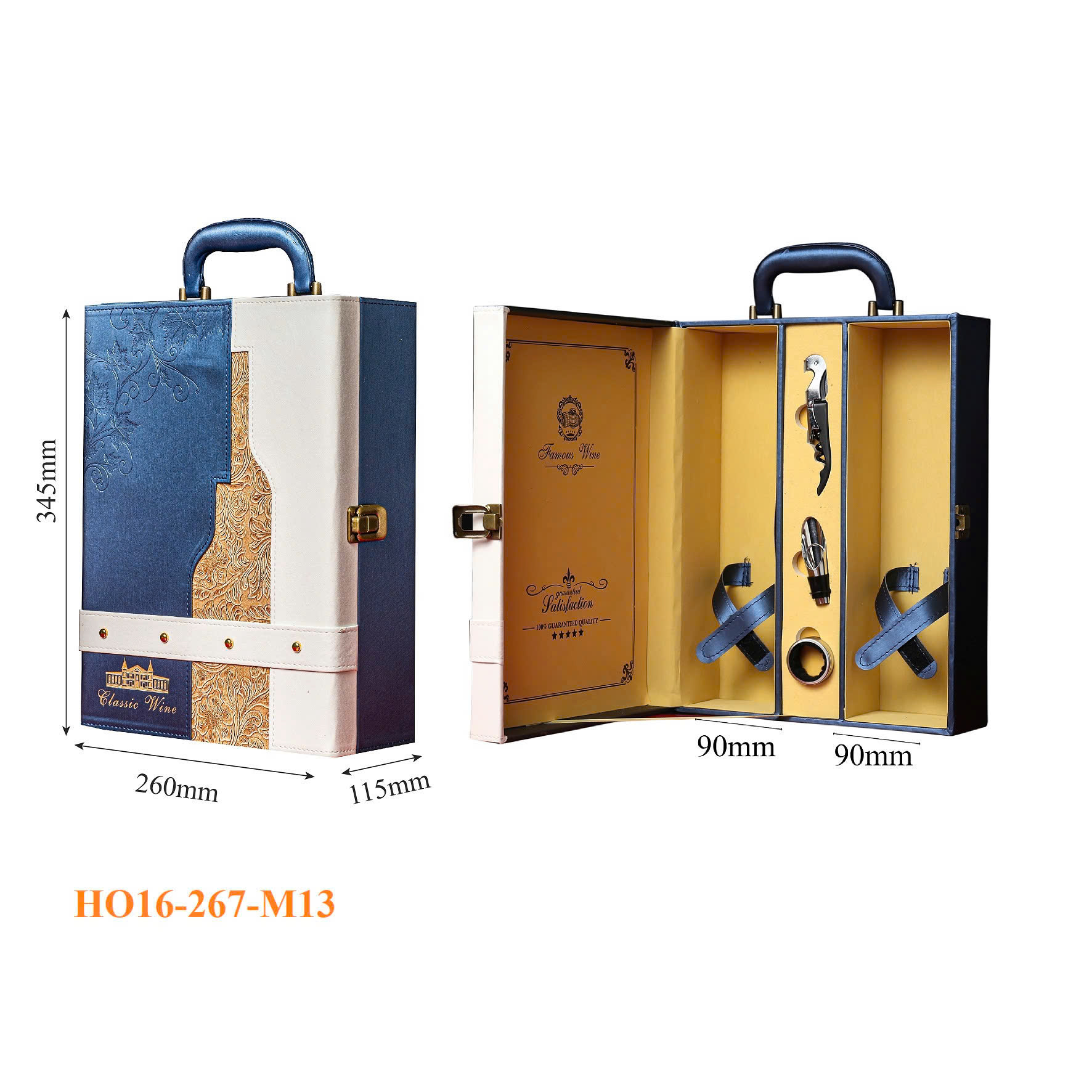 Hộp Đựng Rượu Vang 2 Chai HO16-267-M13 4 Hộp Đựng Rượu Vang 2 Chai HO16-267-M13