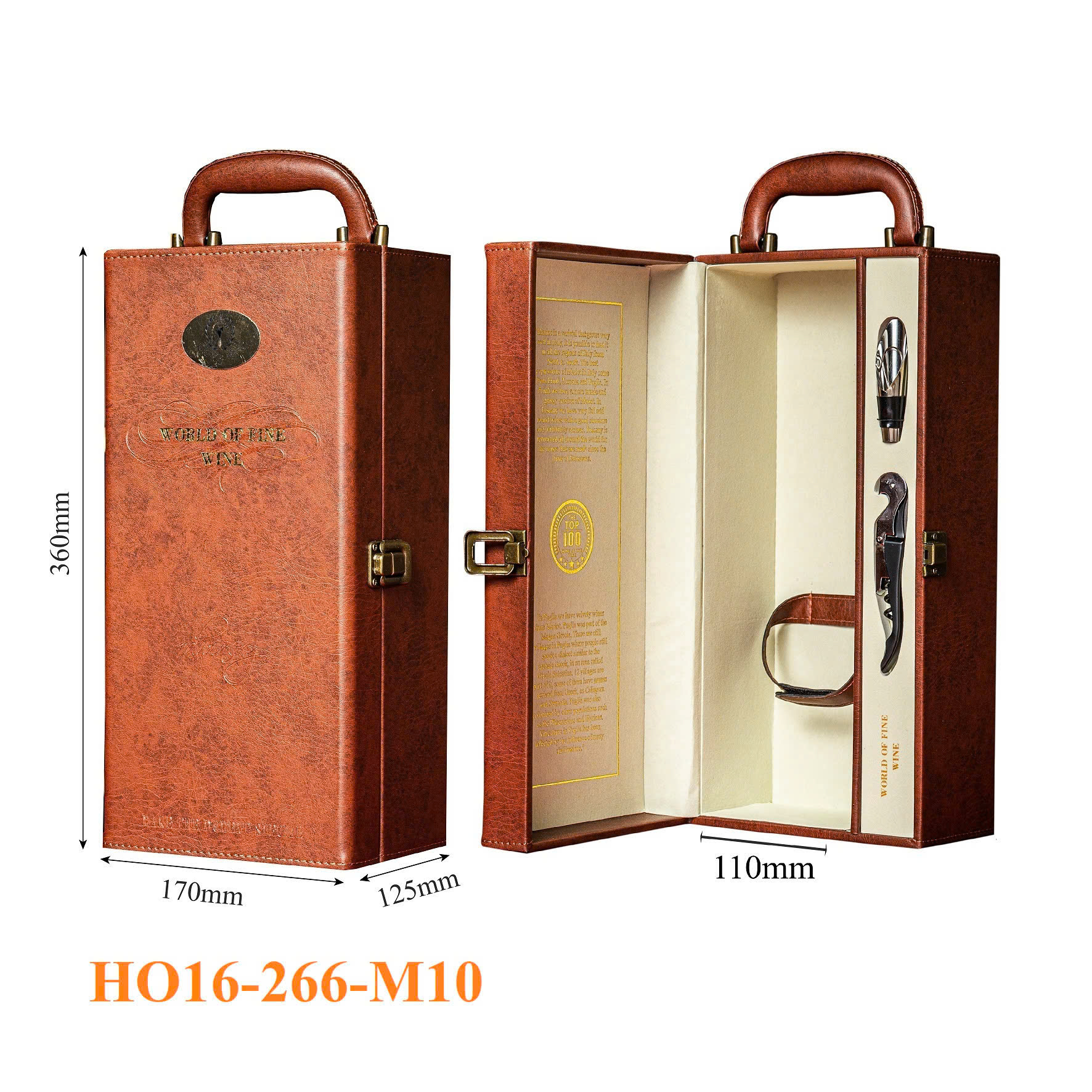 Hộp Đựng Rượu Vang 1 Chai HO16-266-M10 4 Hộp Đựng Rượu Vang 1 Chai HO16-266-M10