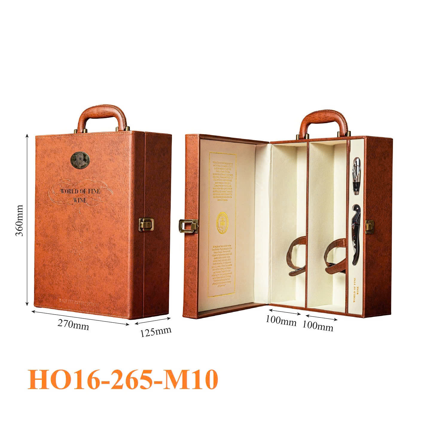 Hộp Đựng Rượu Vang 2 Chai HO16-265-M10 4 Hộp Đựng Rượu Vang 2 Chai HO16-265-M10