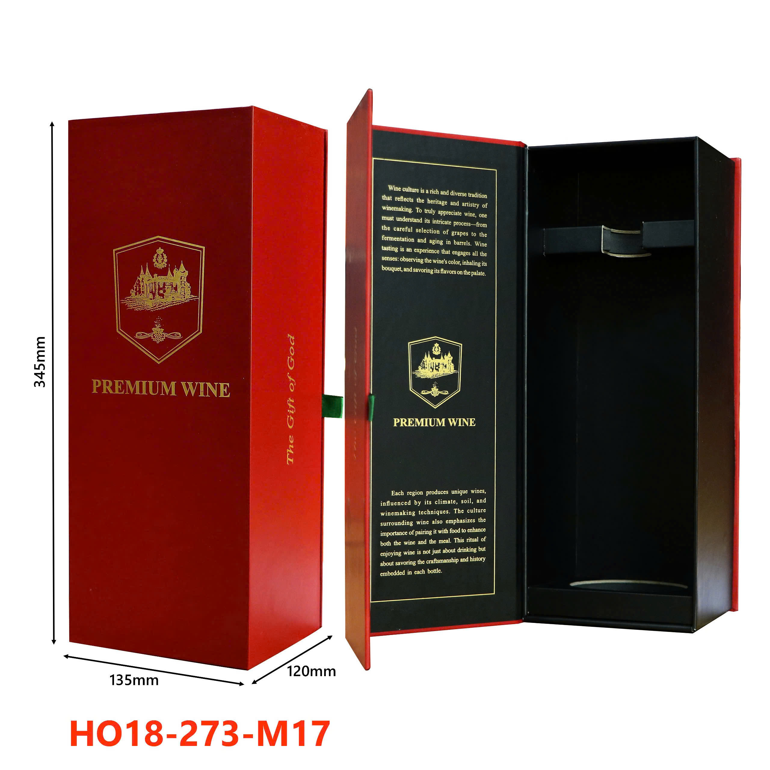 Hộp Đựng Rượu Vang Đỏ Cao Cấp HO18-273-M17 4 Hộp Đựng Rượu Vang Đỏ Cao Cấp HO18-273-M17