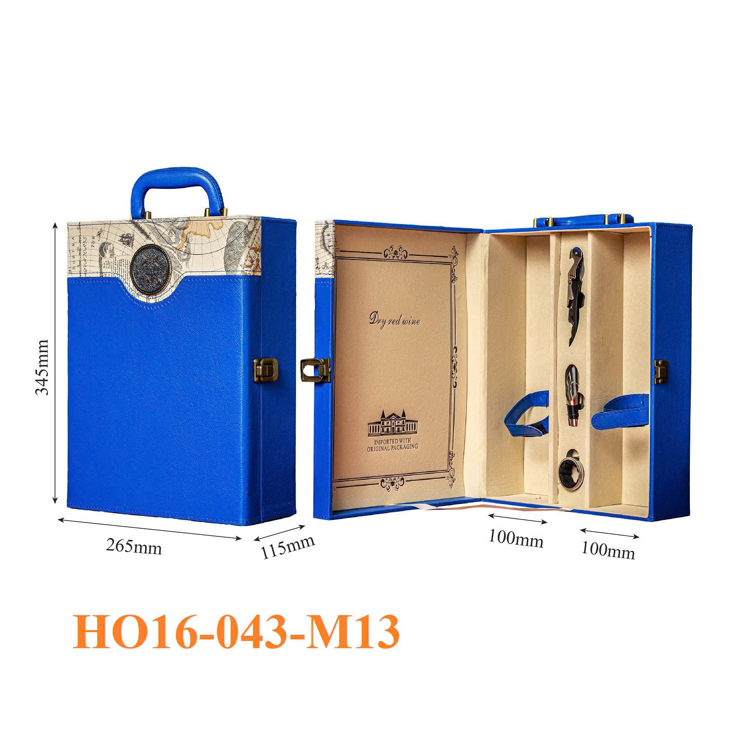Hộp Đựng Rượu Vang Cao Cấp HO16-043-M13 4 Hộp Đựng Rượu Vang Cao Cấp HO16-043-M13