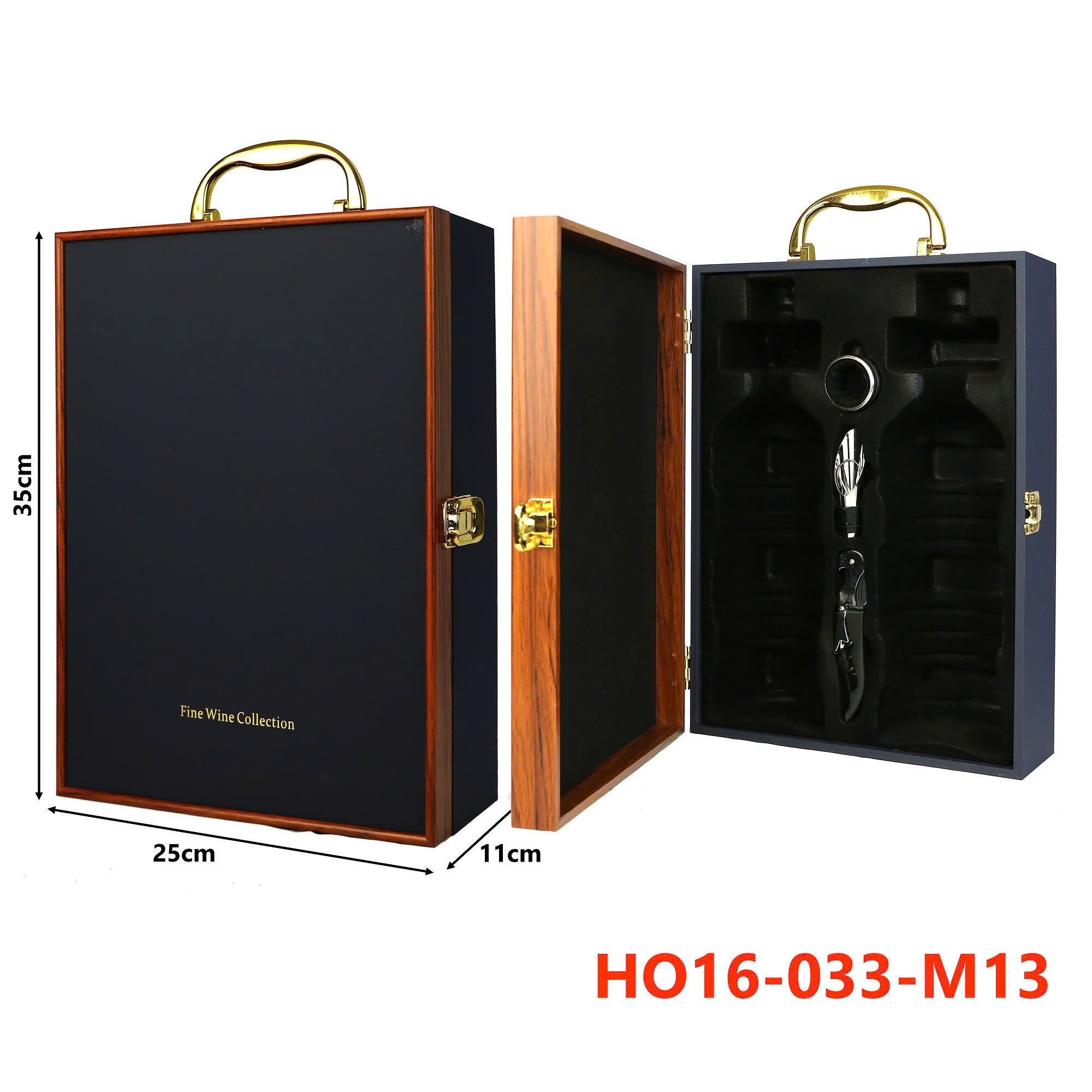 Hộp Đựng Rượu Vang Cao Cấp HO16-033-M13 4 Hộp Đựng Rượu Vang Cao Cấp HO16-033-M13
