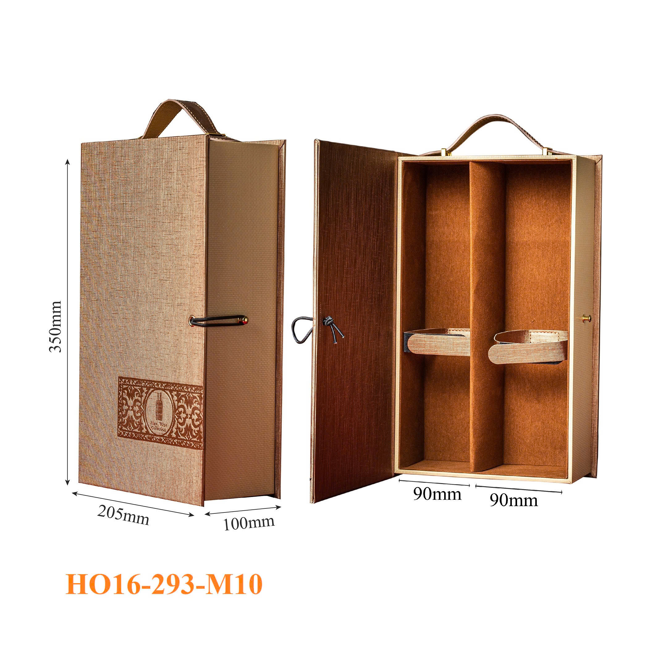Hộp Đựng Rượu Vang Cao Cấp HO16-293-M10 4 Hộp Đựng Rượu Vang Cao Cấp HO16-293-M10
