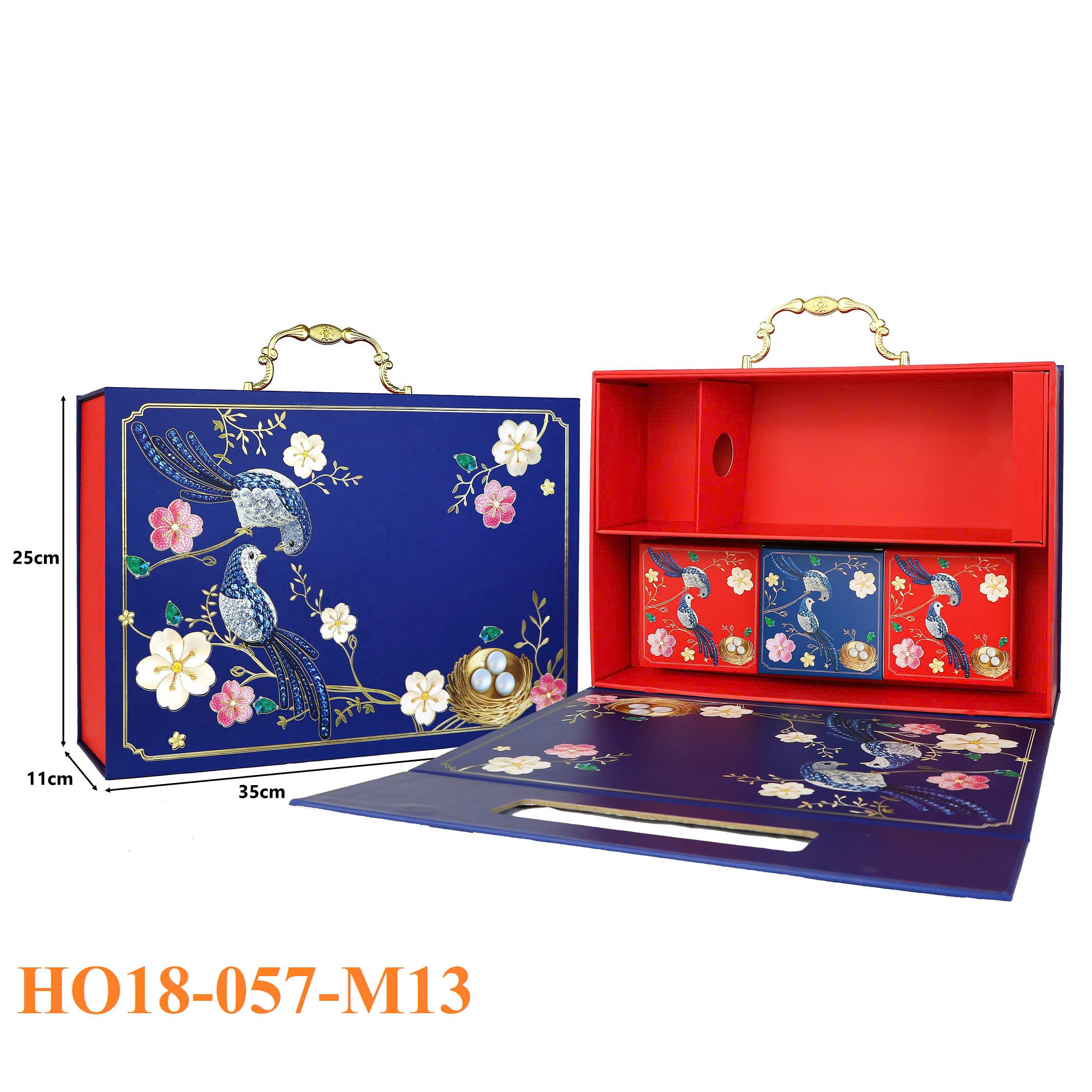 Hộp Quà Bánh Trung Thu Mix Rượu Vang HO18-057-M13 9 Hộp Quà Bánh Trung Thu Mix Rượu Vang HO18-057-M13