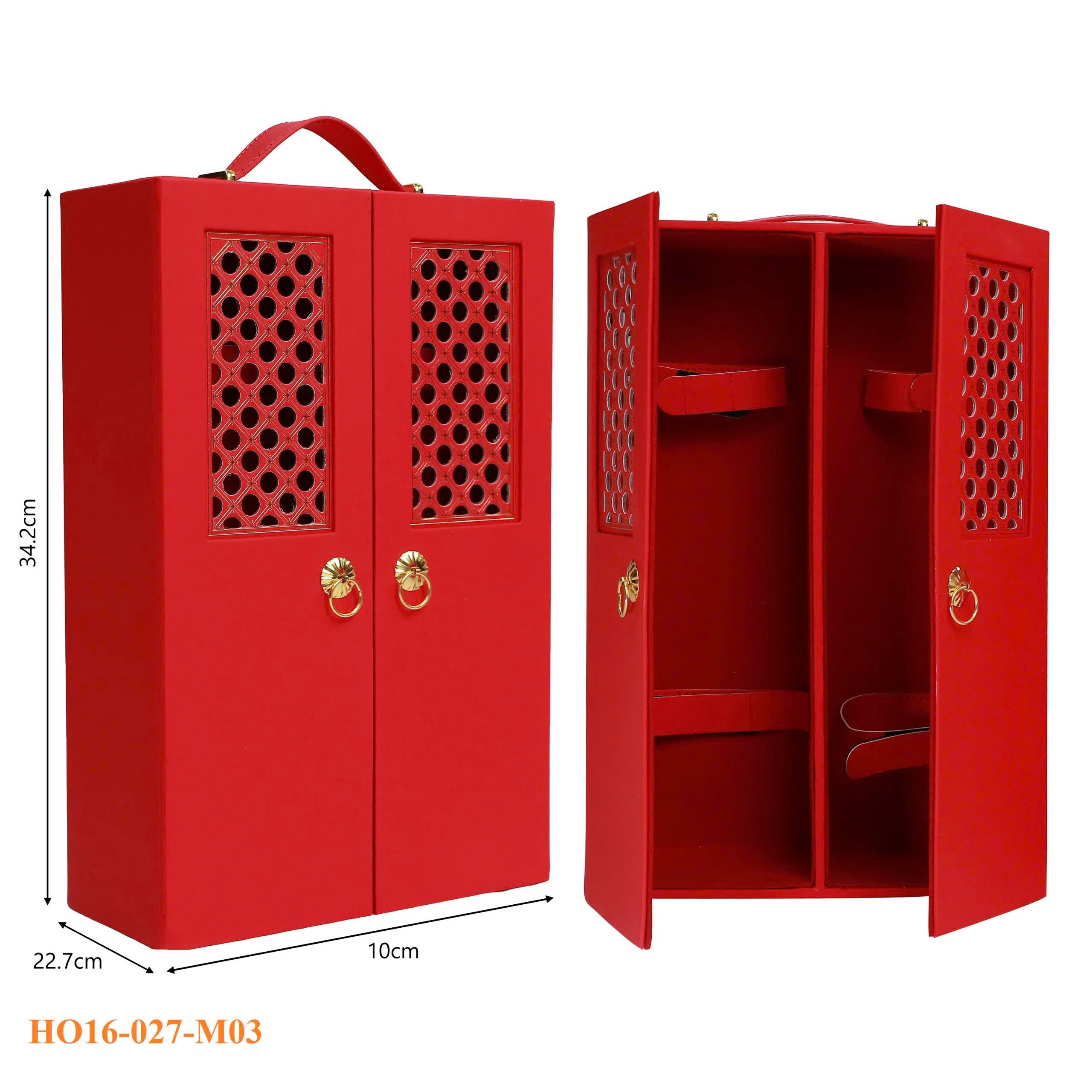 Hộp Đựng Rượu Vang Đôi Cao Cấp HO16-027-M03 4 Hộp Đựng Rượu Vang Đôi Cao Cấp HO16-027-M03
