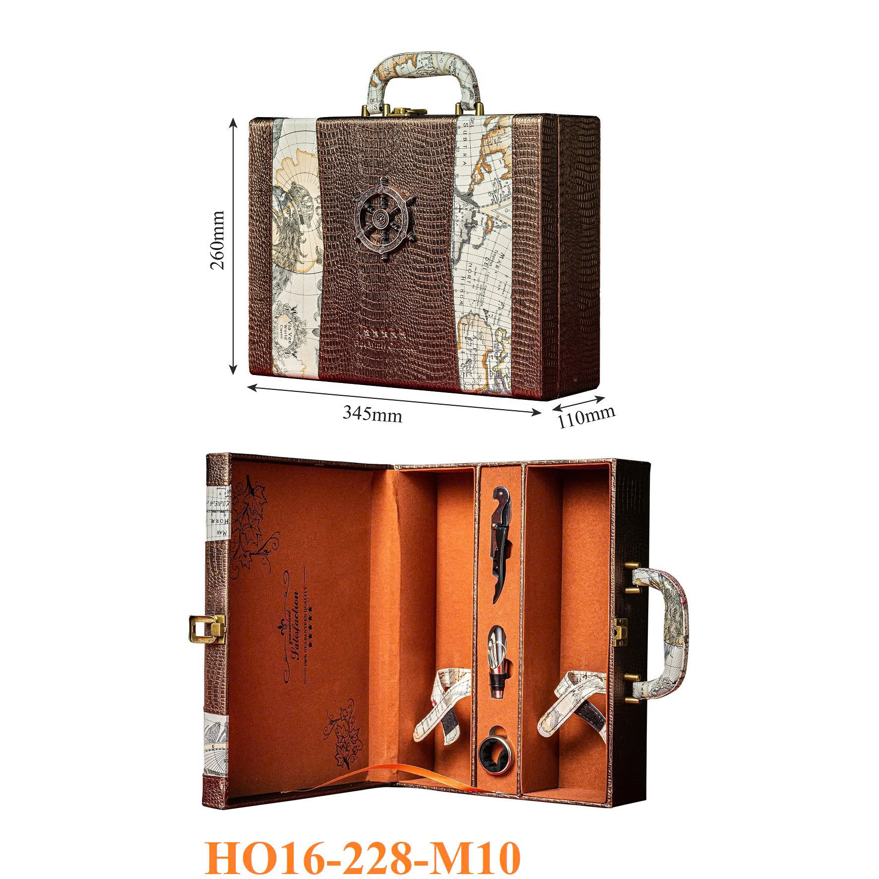 Hộp Đựng Rượu Vang Đôi Cao Cấp HO16-228-M10 4 Hộp Đựng Rượu Vang Đôi Cao Cấp HO16-228-M10
