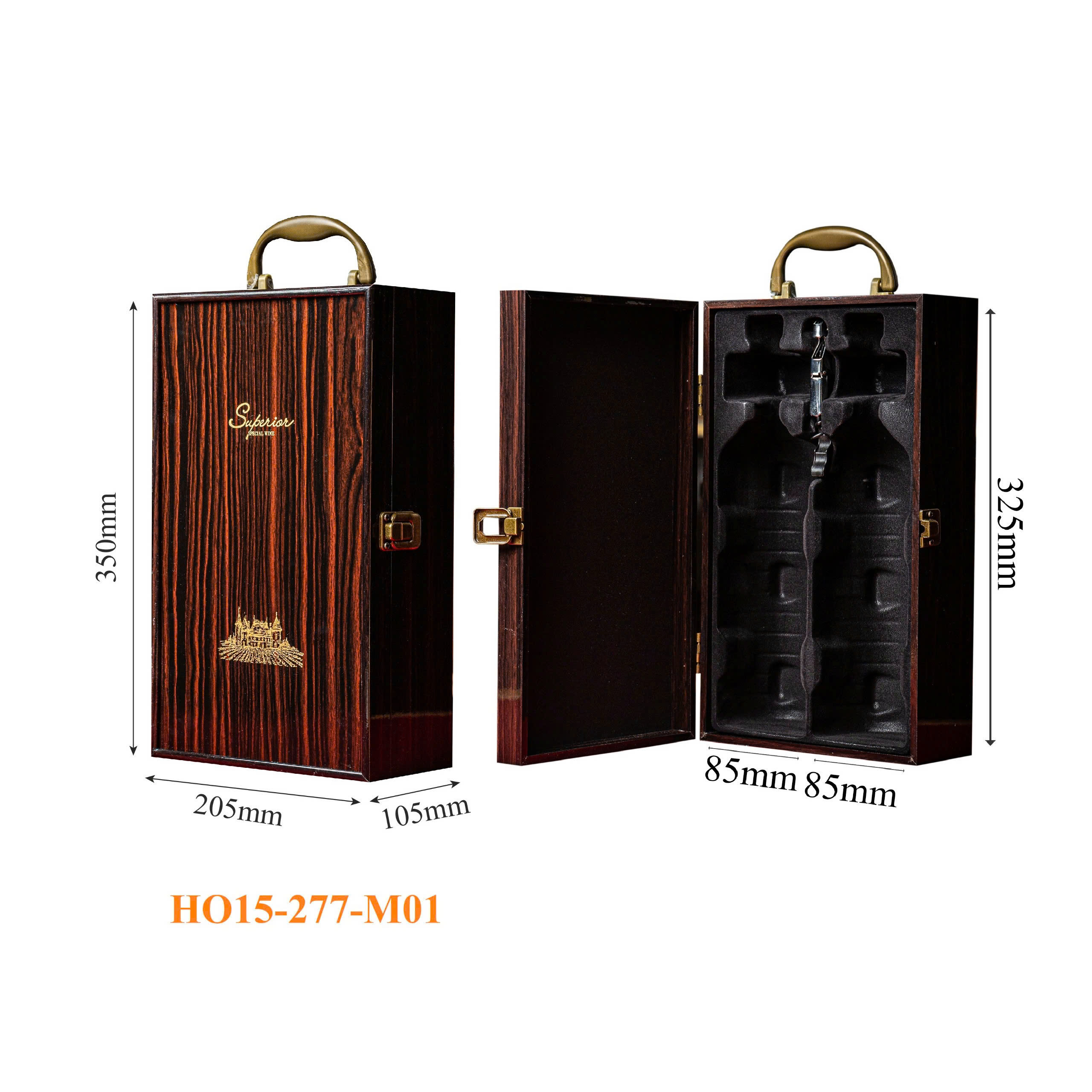 Hộp Đựng Rượu Vang Sơn Mài Cao Cấp HO15-277-M01 Hộp Đựng Rượu Vang Sơn Mài Cao Cấp HO15-277-M01