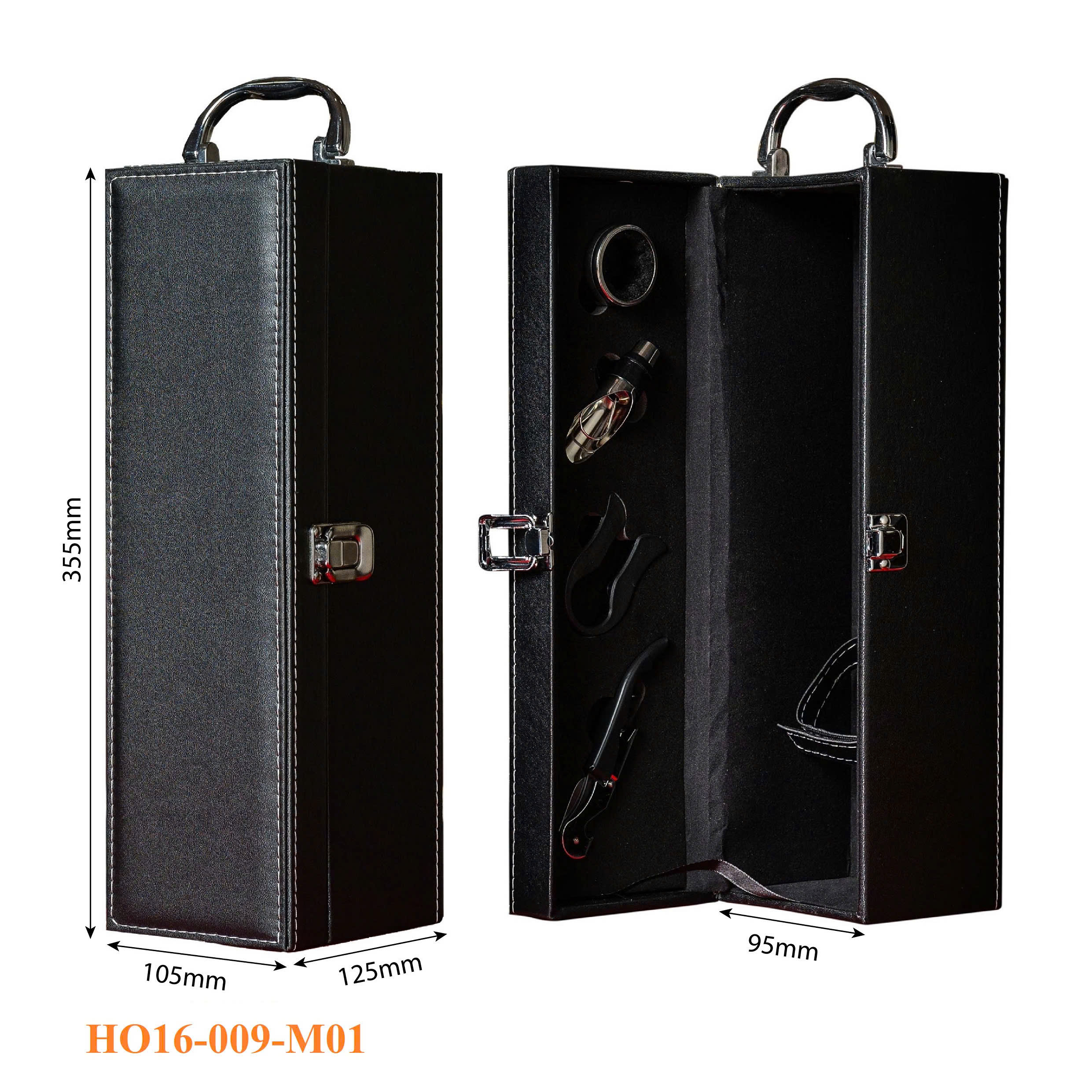 Hộp Đựng Rượu Vang Đơn Cao Cấp HO16-009-M01 4 Hộp Đựng Rượu Vang Đơn Cao Cấp HO16-009-M01