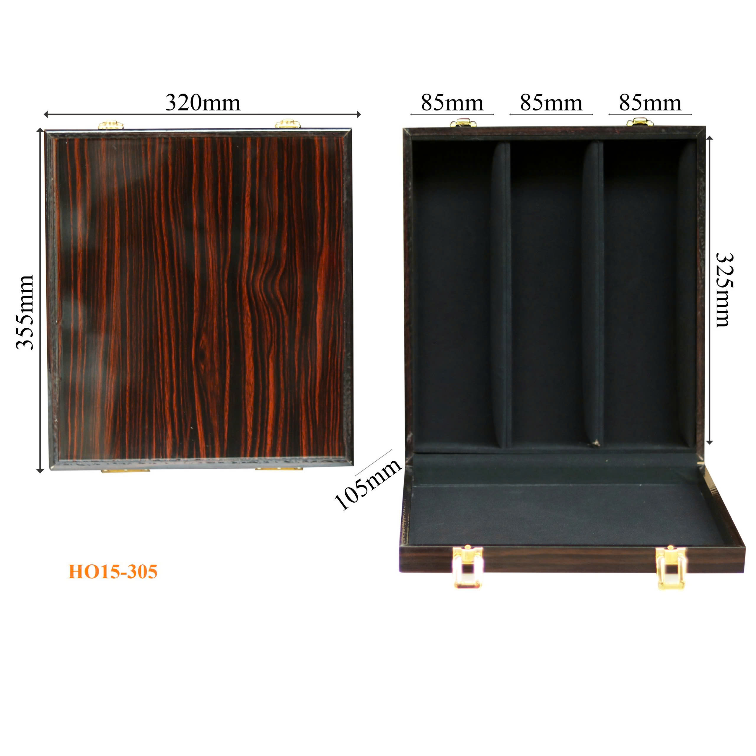 Hộp Đựng Ba Chai Rượu Vang Sơn Mài Cao Cấp HO15-305 4 Hộp Đựng Ba Chai Rượu Vang Sơn Mài Cao Cấp HO15-305