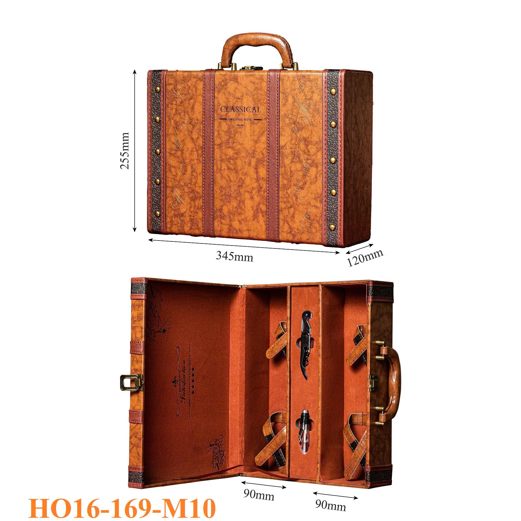Hộp Đựng Rượu Vang Đôi Cao Cấp HO16-169-M10 4 Hộp Đựng Rượu Vang Đôi Cao Cấp HO16-169-M10