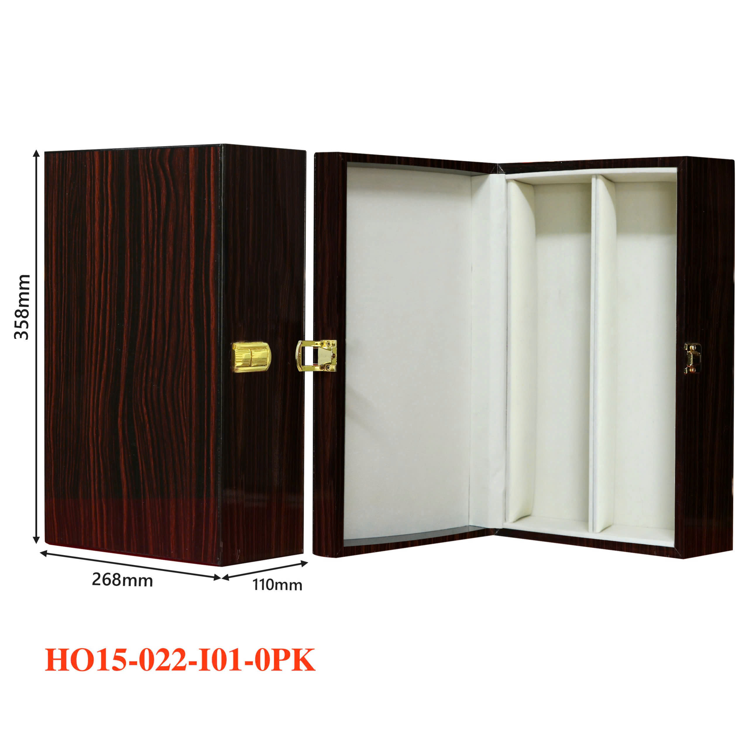 Hộp Đựng Rượu Vang Đôi Sơn Mài Cao Cấp HO15‑022‑I01‑0PK 4 Hộp Đựng Rượu Vang Đôi Sơn Mài Cao Cấp HO15‑022‑I01‑0PK