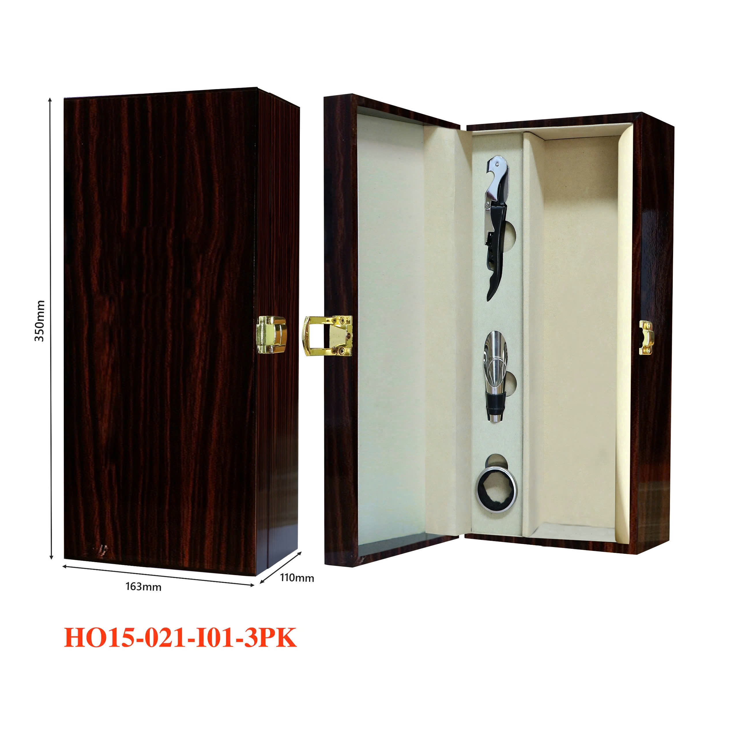 HỘP ĐỰNG RƯỢU VANG 1 CHAI HO15-021-I01-3PK 4 Hộp Đựng Rượu Vang 1 Chai HO15-021-I01-3PK