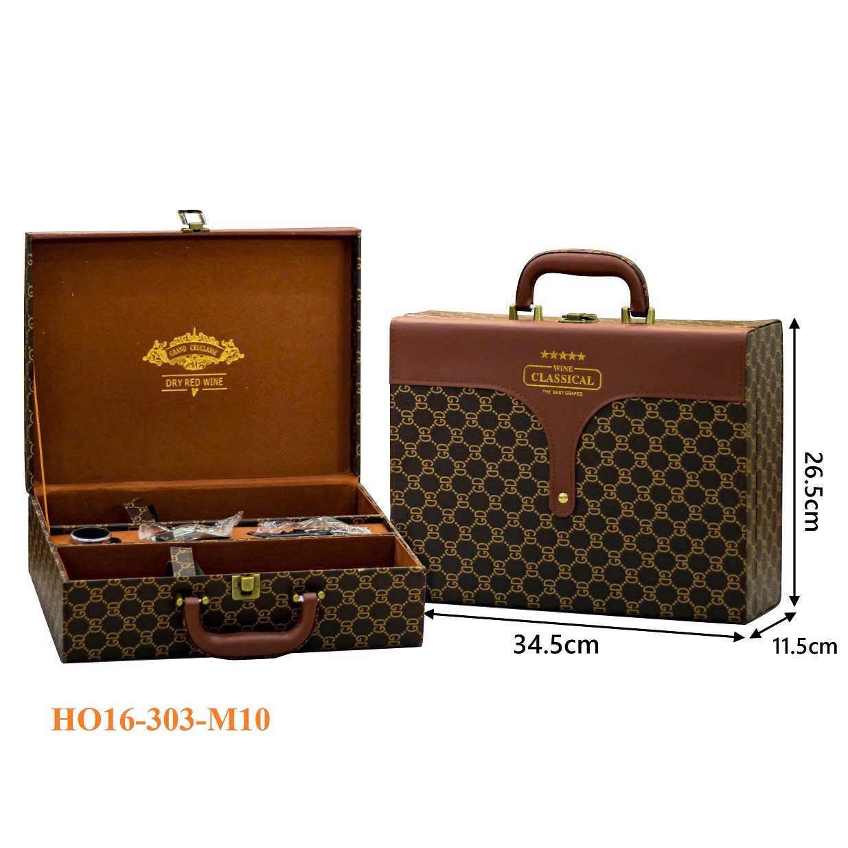 HỘP ĐỰNG RƯỢU VANG 2 CHAI HO16-303-M10 4 Hộp Đựng Rượu Vang 2 Chai HO16-303-M10