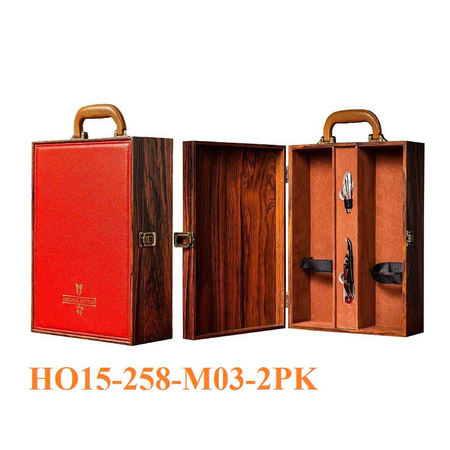 HỘP ĐỰNG RƯỢU VANG 2 CHAI HO15-258-M03-2PK 4 Hộp Đựng Rượu Vang 2 Chai HO15-258-M03-2PK