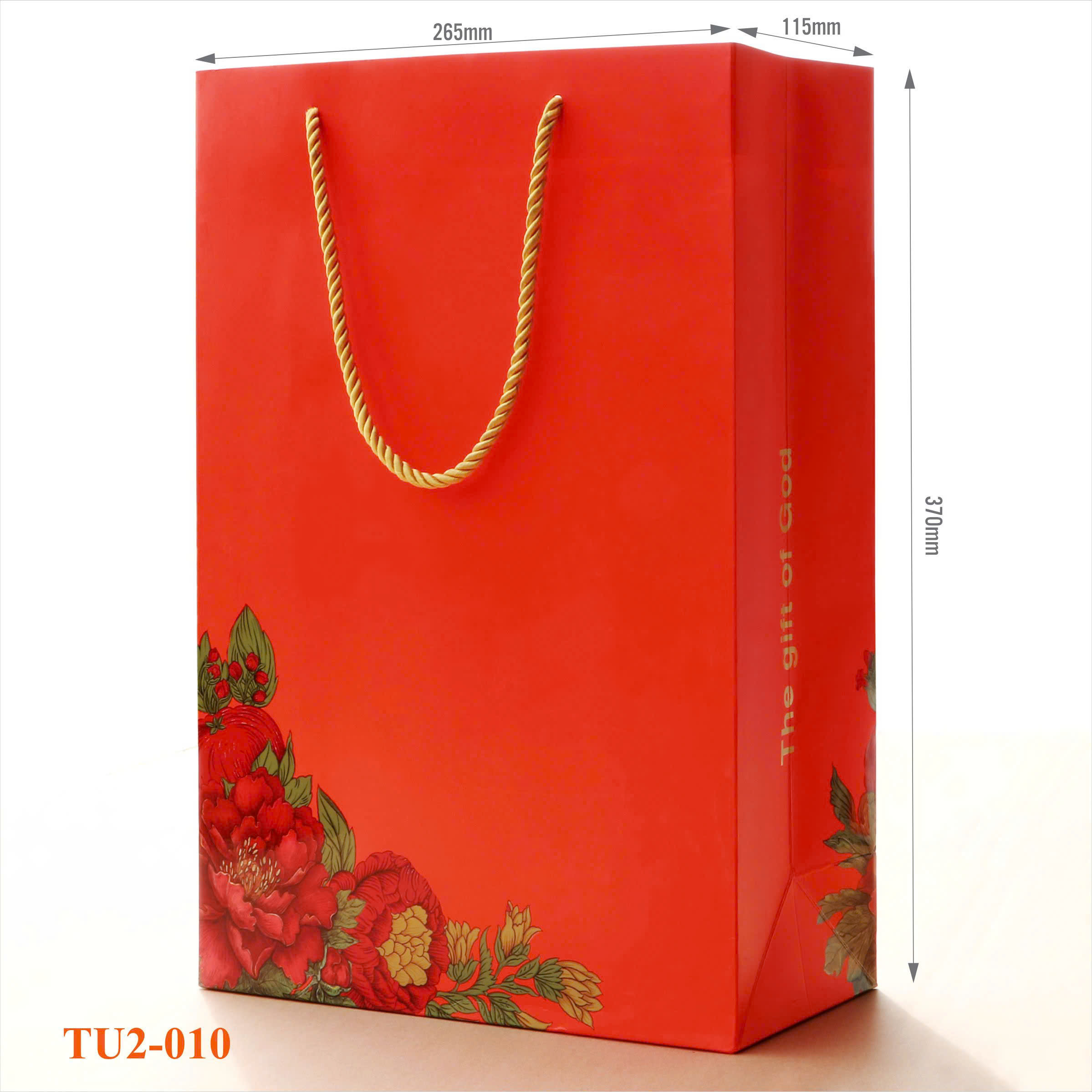 TÚI GIẤY ĐỰNG RƯỢU VANG TU2-010 4 Túi Giấy Đựng Rượu Vang TU2-010