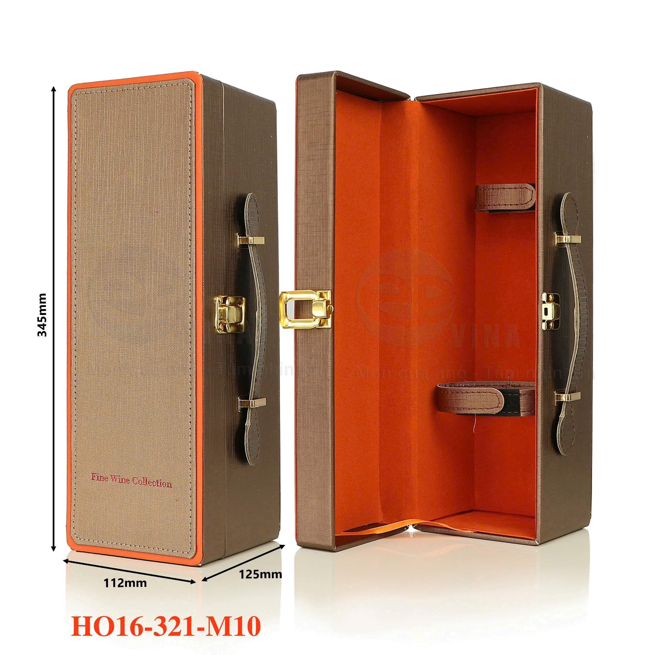 HỘP ĐỰNG RƯỢU VANG 1 CHAI HO16-321-M10 4 Hộp Đựng Rượu Vang 1 Chai HO16-321-M10