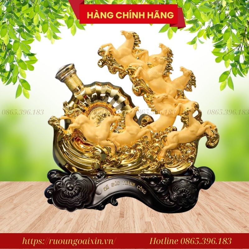 Tượng Ngựa Phong Thủy Mã Đáo Thành Công – Chiêu Tài, Hút Lộc, Tăng Vượng Khí 6 Kệ Ngựa Mã Đáo Thành Công Chính Hãng ( Xuất HĐ VAT - Hàng Tại SG & HN)