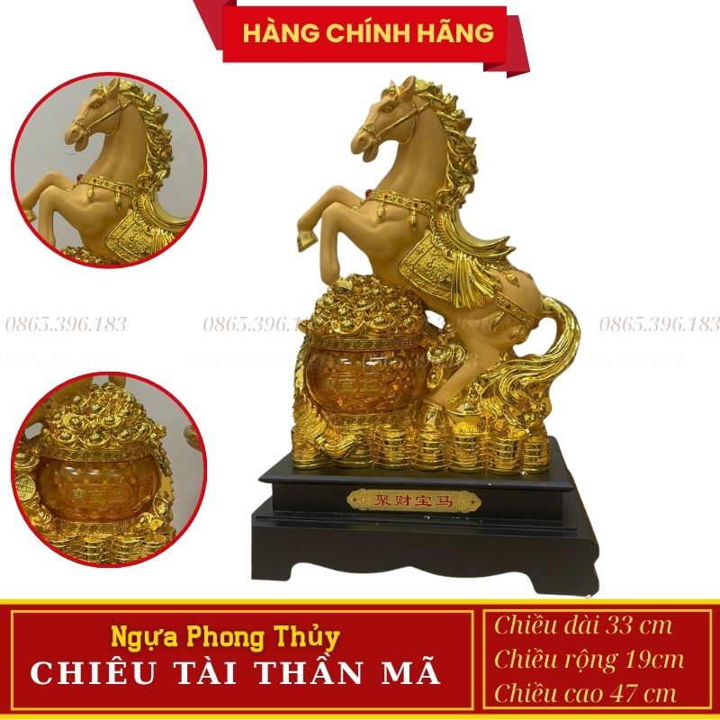 Tượng Ngựa Phong Thủy Mã Đáo Thành Công – Chiêu Tài, Hút Lộc, Tăng Vượng Khí 5 Tượng Ngựa Phong Thủy Chiêu Tài Thần Mã