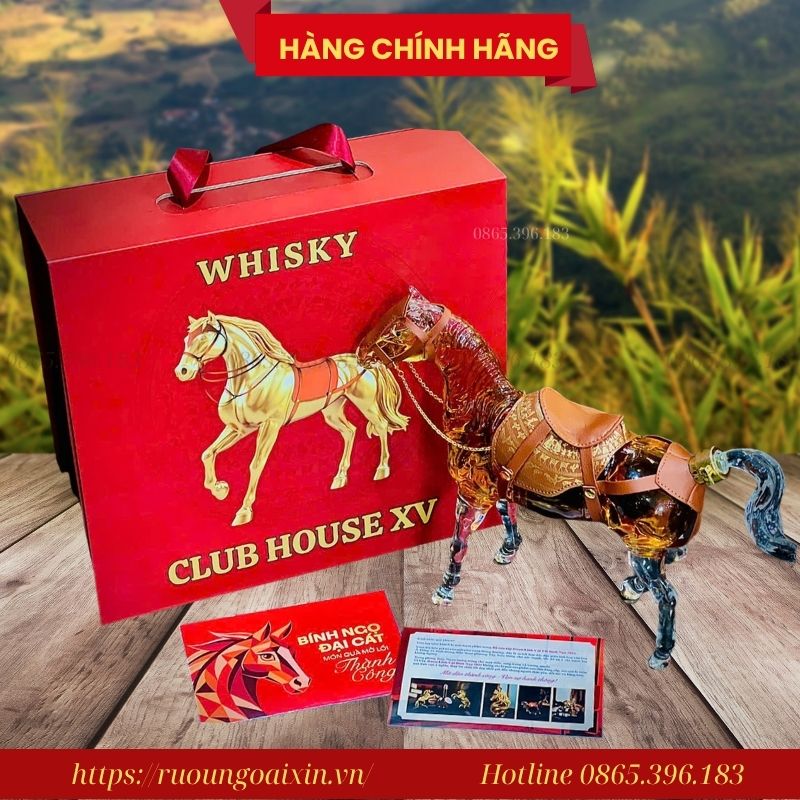 RƯỢU NGỰA THỦY TINH LONG MÃ ĐẠI VIỆT 10 Rượu Hình Ngựa Nhập Khẩu Chính Hãng