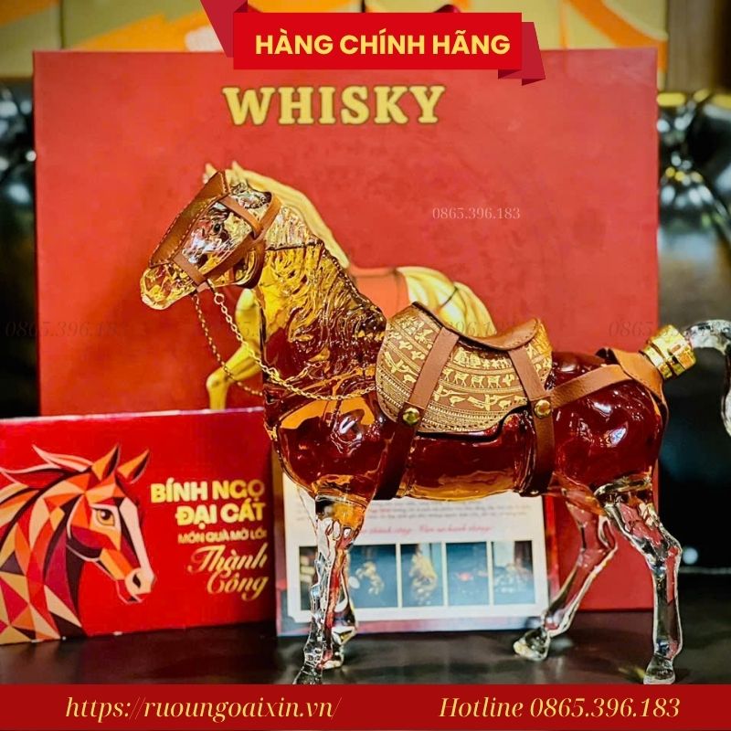 RƯỢU NGỰA THỦY TINH LONG MÃ ĐẠI VIỆT 14 Rượu Hình Ngựa Nhập Khẩu Chính Hãng