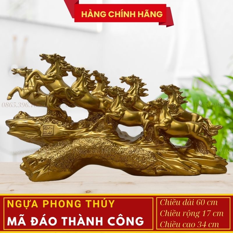 Tượng Ngựa Phong Thủy Mã Đáo Thành Công – Chiêu Tài, Hút Lộc, Tăng Vượng Khí 2 Tượng Ngựa Phong Thủy Mã Đáo Thành Công