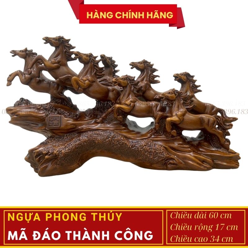 Mua Kệ Ngựa Mã Đáo Thành Công chính hãng ở đâu uy tín nhất? 5 TƯỢNG NGỰA MÃ ĐÁO THÀNH CÔNG PHONG THỦY MAY MẮN