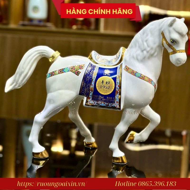 RƯỢU NGỰA SỨ TRUNG QUỐC 2026 19 Rượu Hình Con Ngựa Nôi Địa Trung Quốc 2026