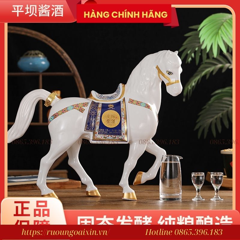 RƯỢU NGỰA SỨ TRUNG QUỐC 2026 17 Rượu Hình Con Ngựa Nôi Địa Trung Quốc 2026