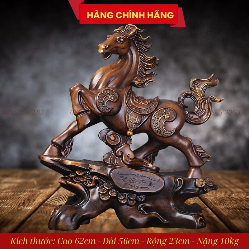 Vì Sao Linh Vật Ngựa Được Chọn Là Biểu Tượng May Mắn Năm Bính Ngọ 2026? 6 Tượng Ngựa Phong Thủy Vượng Mã Chiêu Tài – Mẫu lớn: Cao 62cm, Dài 56cm, Rộng 23cm, Nặng 10kg