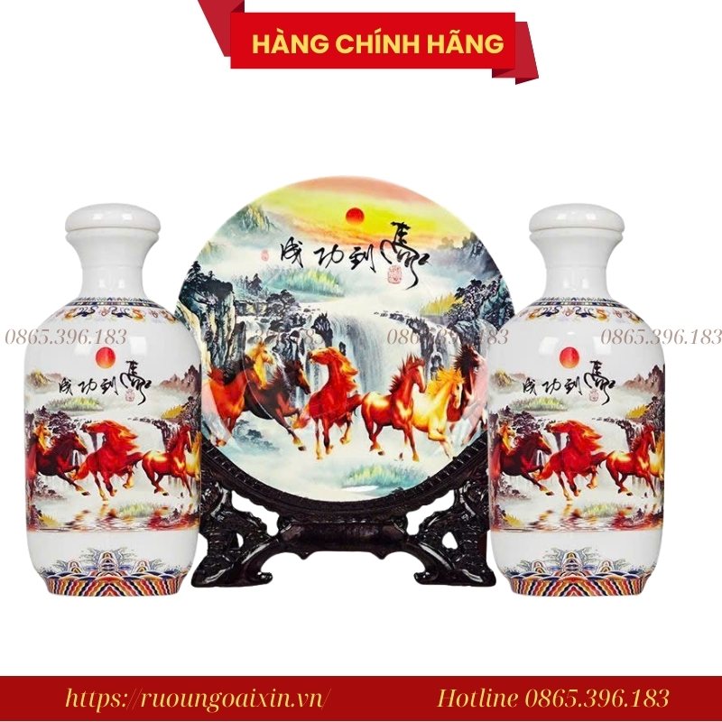 BỘ QUÀ TẶNG RƯỢU HÌNH CON NGỰA SỨ BÁT MÃ 37 Bộ Quà Tặng Rượu Hình Con Ngựa Sứ Bát Mã – Sang Trọng, Ý Nghĩa, Đẳng Cấp Quà Tết