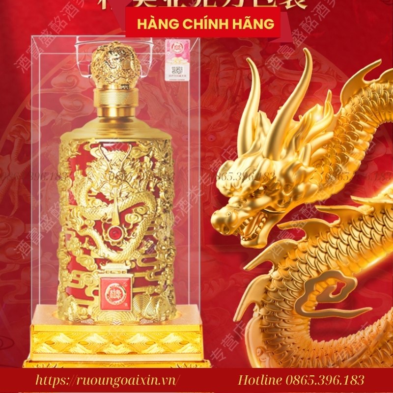 RƯỢU BẠCH THỦY ĐỖ KHANG LONG VÀNG 750 ML 23 Rượu Bạch Thủy Đỗ Khang – Rượu Long Vàng Cao Cấp 52% Dùng Biếu Tặng Sang Trọng