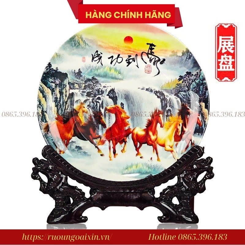 BỘ QUÀ TẶNG RƯỢU HÌNH CON NGỰA SỨ BÁT MÃ 30 Bộ Quà Tặng Rượu Hình Con Ngựa Sứ Bát Mã