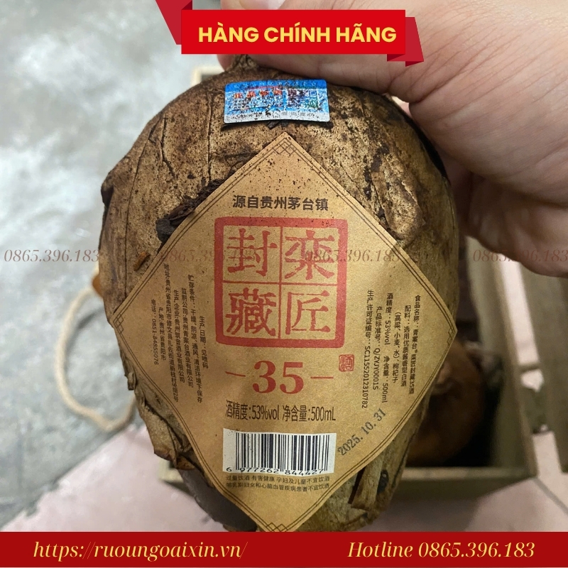 RƯỢU MAO ĐÀI HẠ THỔ 35 NĂM NỘI ĐỊA TRUNG 12 Rượu Mao Đài Hạ Thổ 35 Năm