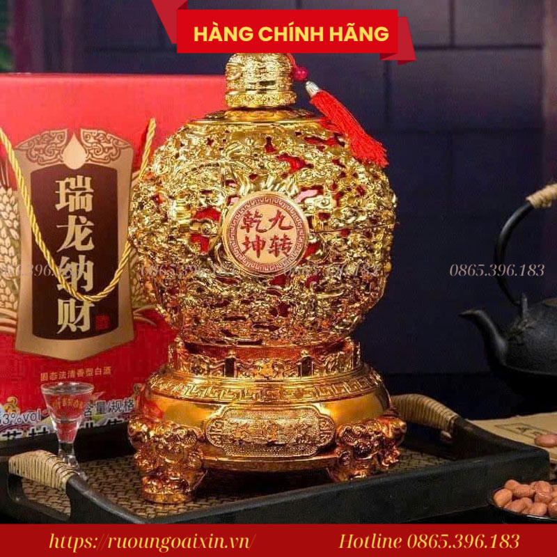 Rượu Càn Long Cửu Đỉnh – Bình Rồng Tài Lộc Cao Cấp 22 Rượu Càn Long Cửu Đỉnh – Bình Rồng Tài Lộc Cao Cấp