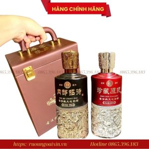 Rượu Moutai Chí Tôn Sét Hộp Da Mix 2 chai