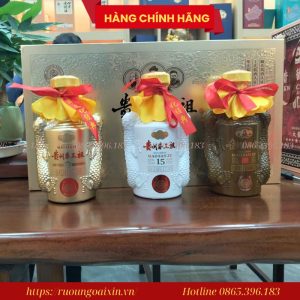 Rượu Quý Châu Mao Tam Tổ – Bộ 3 Chai Lâu Năm Tinh Hoa