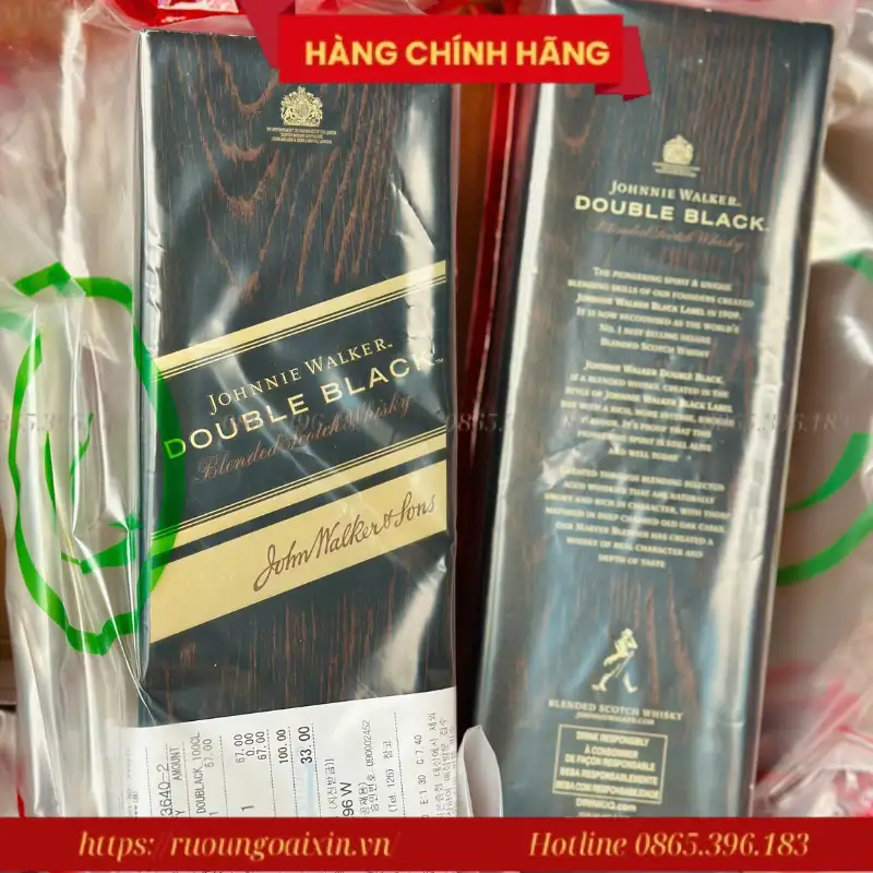 RƯỢU JOHNNIE WALKER DOUBLE BLACK DUTY FREE