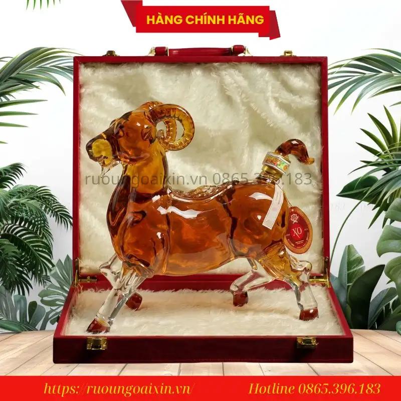 Rượu Linh Vật Dê Noble Pháp - Quà Tặng Đối Tác Sang Trọng & Ý Nghĩa 3 Rượu Linh Vật Dê Noble Pháp