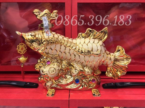 Rượu Phong Thủy Cá Rồng Ngân Long XO 4 Rượu Phong Thủy Cá Rồng Ngân Long XO