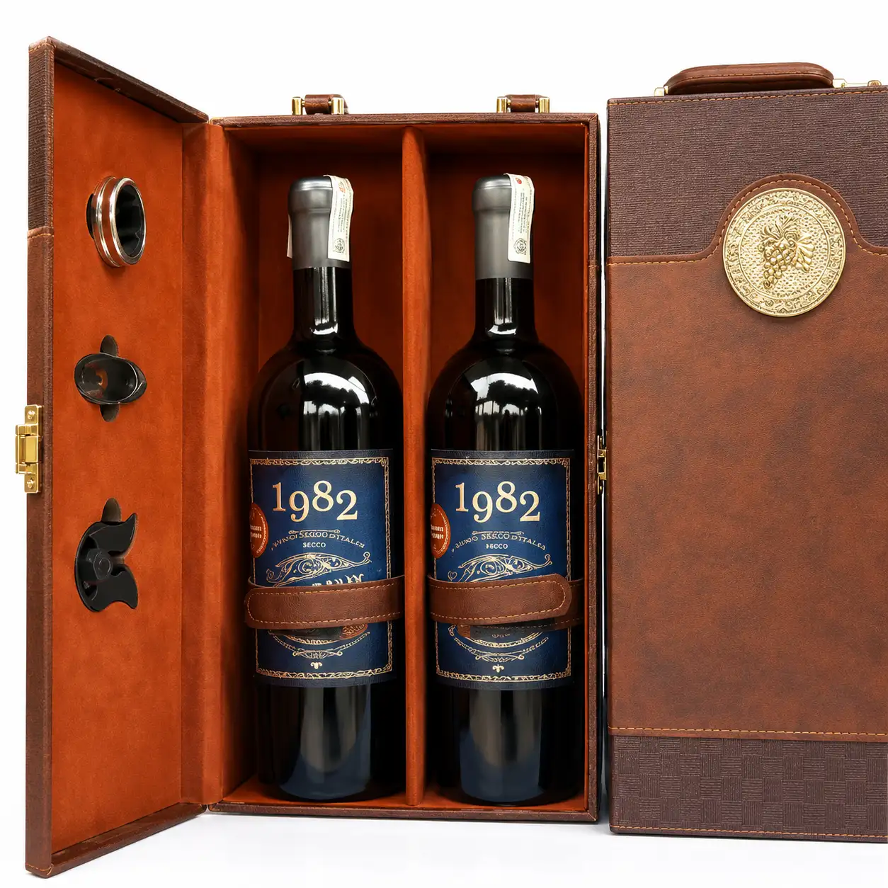 Rượu vang Bordeaux 1982- Sét Hộp Quà 2 Chai 1 Rượu vang Bordeaux 1982- Sét Hộp Quà 2 Chai