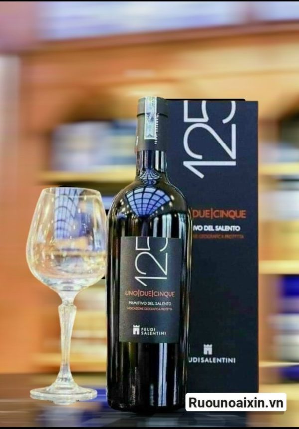 Rượu vang 125 Primitivo Del Salento 14% 10 Vang 125 Primitivo Del Salento 14%