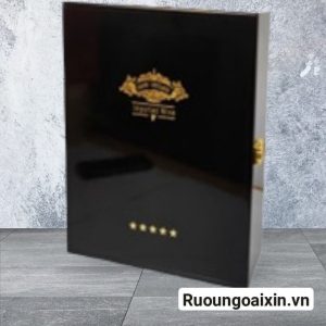 Hộp Gỗ 3 Chai Sơn Mài