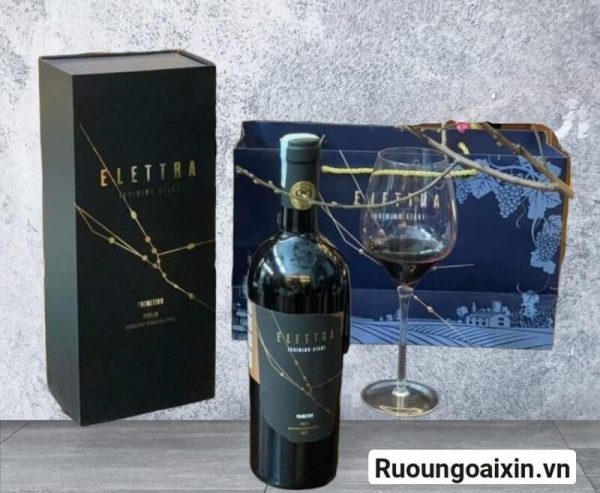 Vang Ý Elettra Primitvo - Bản Màu Đen 8 Rượu vang Ý Elettra Primitvo